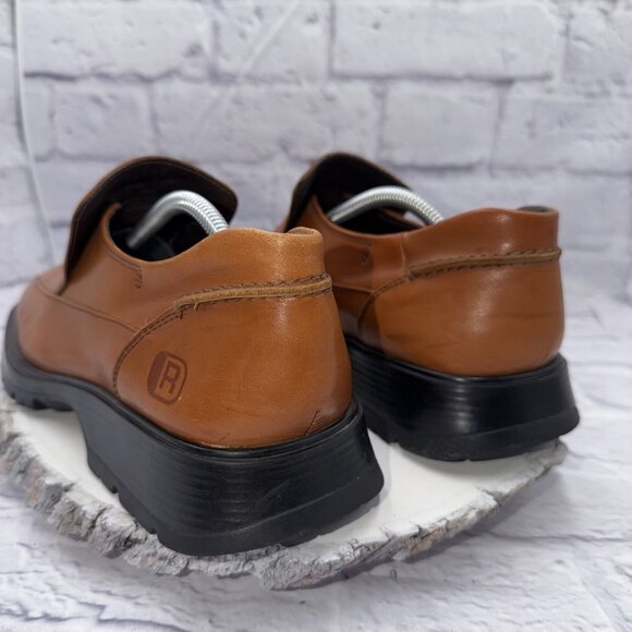 Kenneth Cole Reaction Men’s 10.5 Brown Leather Slip On Loafers Casual Shoes - Picture 11 of 12